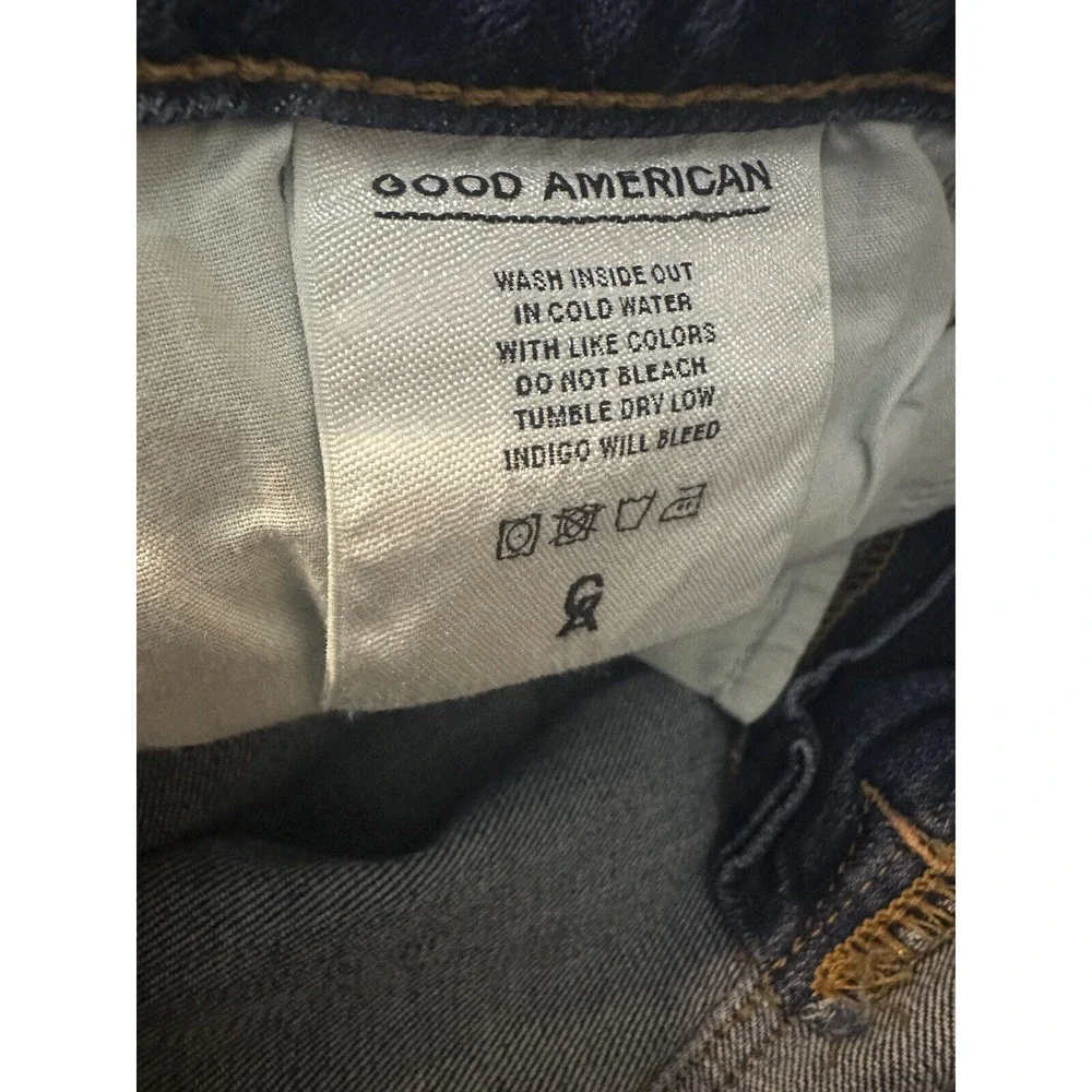 Good American Good Legs High Rise Split Hem Crop Skinny Jeans Womens Size 6 / 28 - Picture 7 of 13